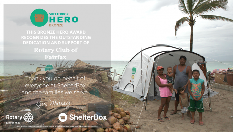 A ShelterBox HERO!